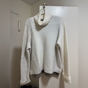 French Connection Cream Cowl Neck Sweater